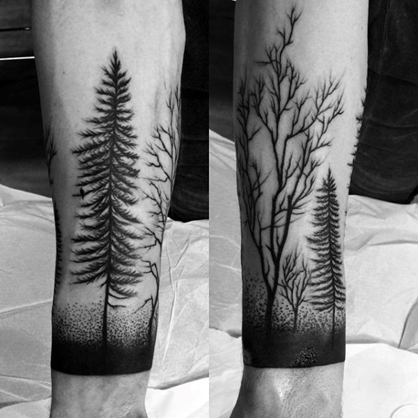 100 Natur Tattoos für Männer - Deep Great Outdoor Designs  