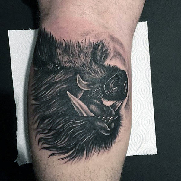 60 Wildschwein Tattoo-Designs für Männer - Virulent Animal Ink Ideen  