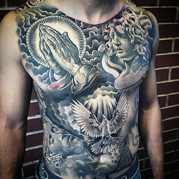 Top 100 besten Bauch Tattoos für Männer männliche Ideen Mann Stil
