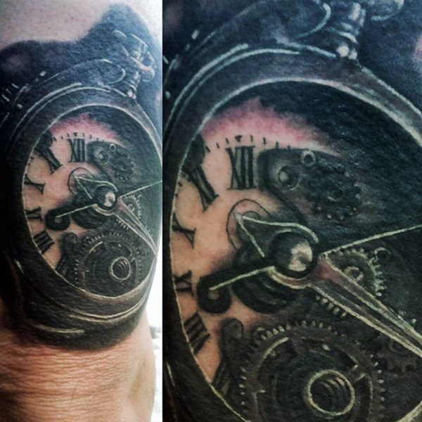 80 Uhr Tattoo Designs für Männer - Timeless Ink Ideas  