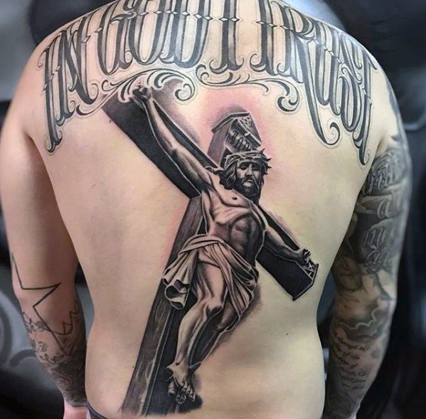 60 3D Jesus Tattoo Designs für Männer - religiöse Tinte Ideen  