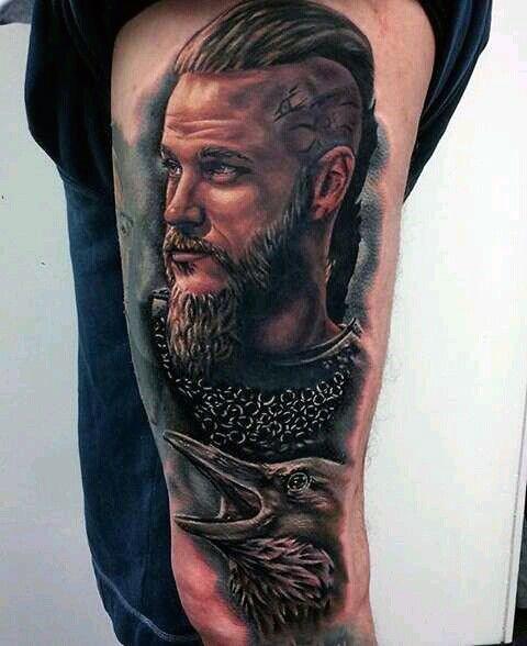 60 Ragnar Lothbrok Tattoo-Designs für Männer - Wikinger-Tinte Ideen  