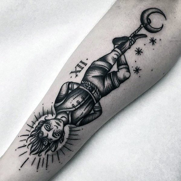 60 Tarot Tattoo Designs für Männer - Spielkarten-Tinten-Ideen  