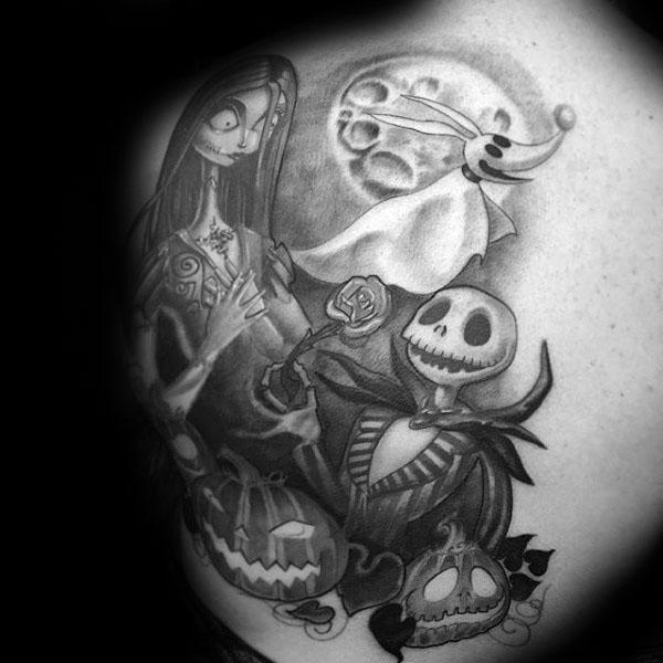 100 Nightmare Before Christmas Tattoos für Männer - Spuk Design-Ideen  