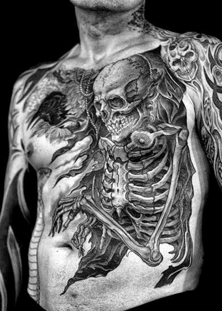 Top 80 Best Skull Tattoos für Männer - Der Sitz der Seele  
