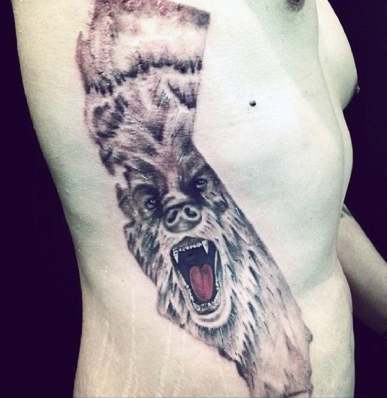 80 California Bear Tattoo Designs für Männer - Grizzly Ink Ideen  