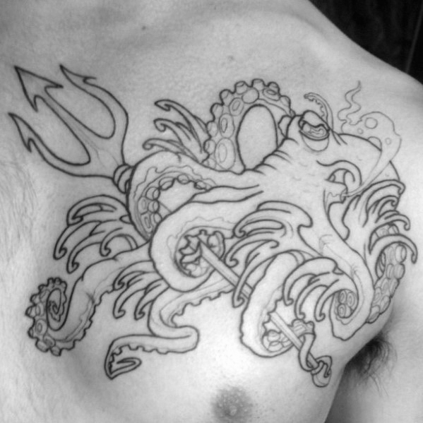 40 Trident Tattoo-Designs für Männer - Neptune-Tinte Ideen  