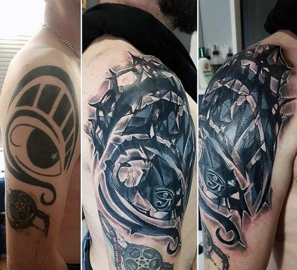 60 vertuschen Tattoos für Männer - verdeckte Tinte Design-Ideen  