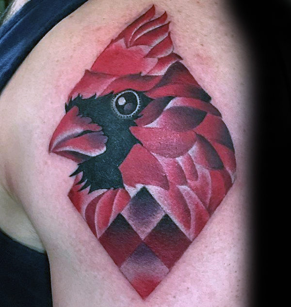 60 Cardinal Tattoo Designs für Männer - Vogel-Tinten-Ideen  