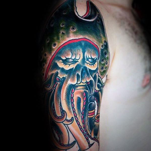 60 Davy Jones Tattoo Designs für Männer - Sailors Devil Ink Ideen  