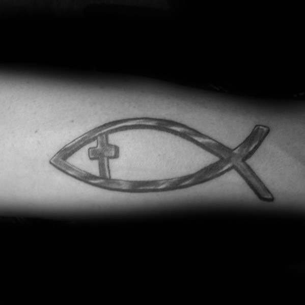 40 Ichthus Tattoo-Designs für Männer - Jesus Fisch Tinte Ideen  