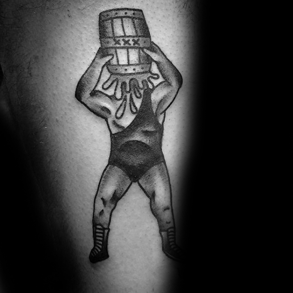 60 Wrestling Tattoos für Männer - WWE Design-Ideen  
