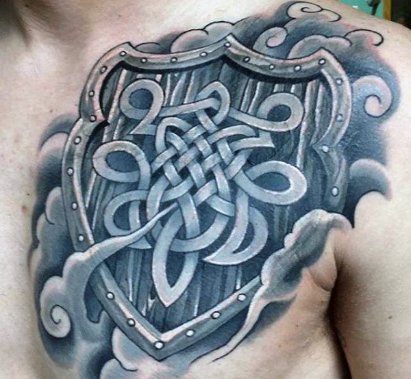 40 keltische Tattoos für Männer - coole Knoten und komplexe Kurven  