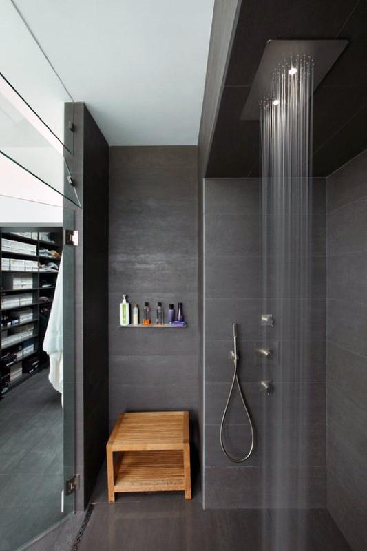 Top 50 besten modernen Dusche Design-Ideen - zu Fuß in Luxus  