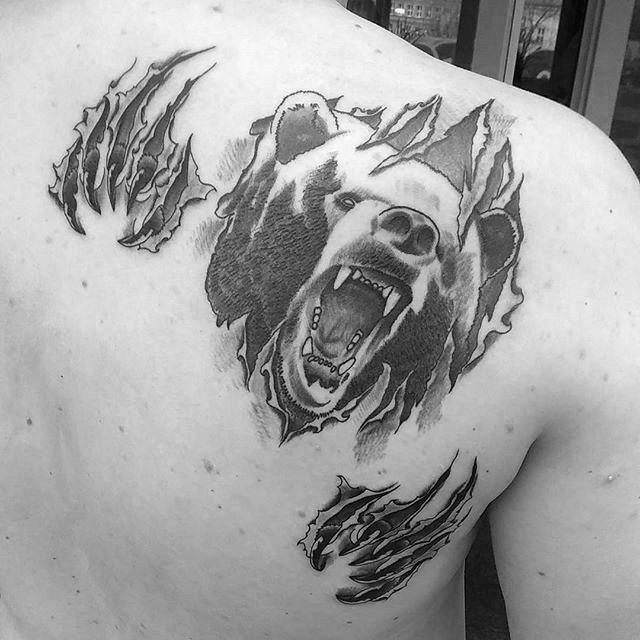 100 Bear Claw Tattoo Designs für Männer - scharfe Tinte Ideen  