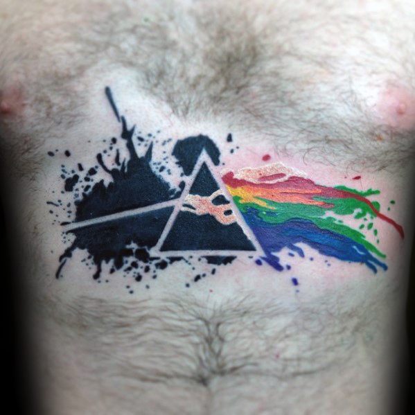 50 dunkle Seite des Mondes Tattoo Designs für Männer - Pink Floyd Ideen  