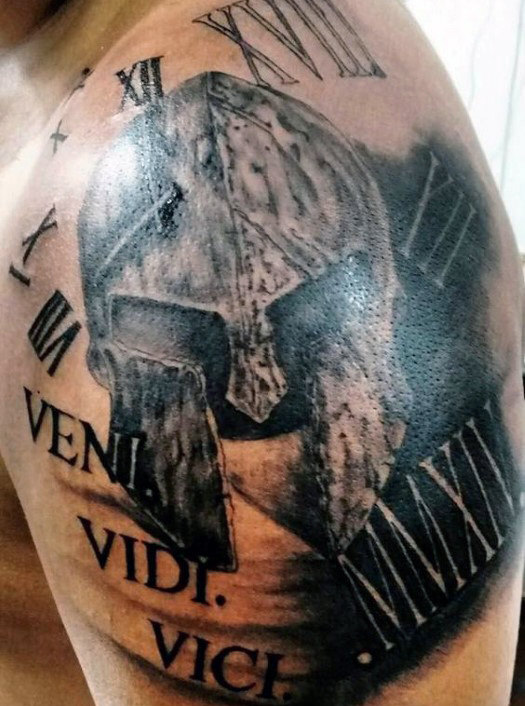 60 Veni Vidi Vici Tattoo Designs für Männer - Julius Caesar Ink Ideen  