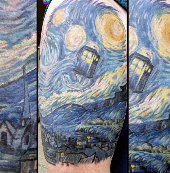 50 Vincent Van Gogh Tattoo-Designs für Männer - künstlerische Ideen  