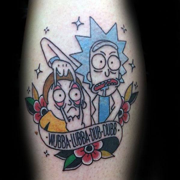 60 Rick And Morty Tattoo-Designs für Männer - Animated Ink Ideen  