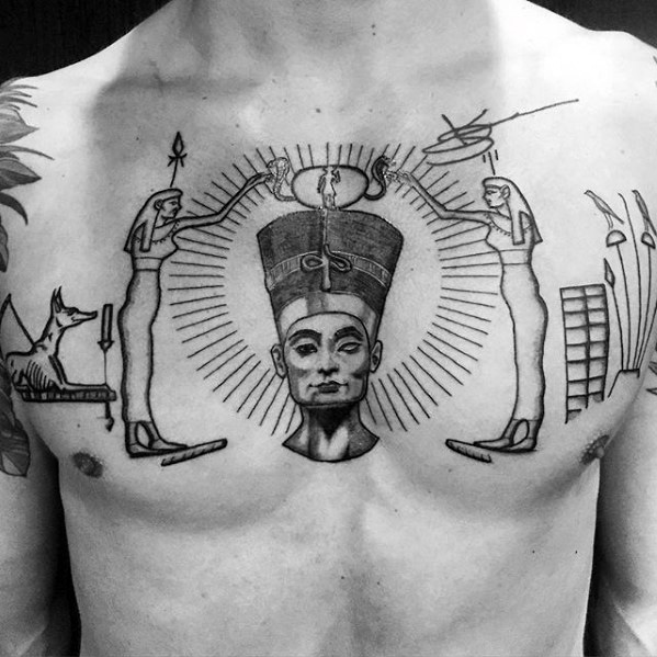 30 Hieroglyphen Tattoo Designs für Männer - Ancient Egyptian Ink Ideas  