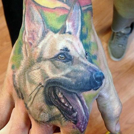 30 Deutscher Schäferhund Tattoo Designs für Männer - Hund Tinte Ideen  