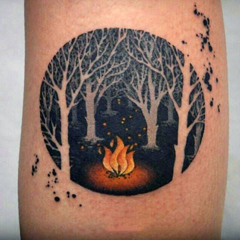 100 Natur Tattoos für Männer - Deep Great Outdoor Designs  