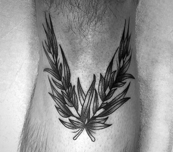 60 Lorbeerkranz Tattoo Designs für Männer - Branch Ink Ideen  