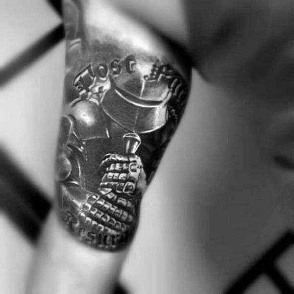 100 Krieger Tattoos für Männer - Battle Ready Design-Ideen  