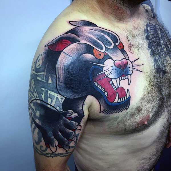 70 Panther Tattoo Designs für Männer - Cool Big Jungle Cats  