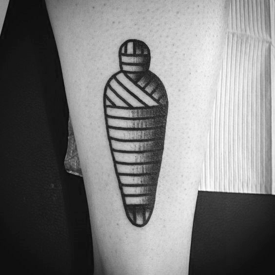 60 Mumie Tattoo Designs für Männer - Wrapped Egyptian Ink Ideas  