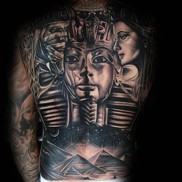 60 Mumie Tattoo Designs für Männer - Wrapped Egyptian Ink Ideas  
