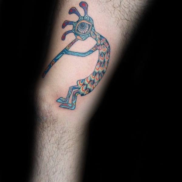 40 Kokopelli Tattoo Designs für Männer - Bucklige Flöte Spieler Ideen  