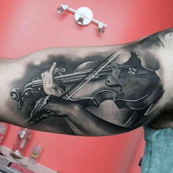 100 Musik Tattoos für Männer - Designs mit Harmonie  