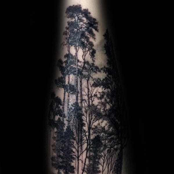 100 Forest Tattoo Designs für Männer - Masculine Tree Ink Ideen  