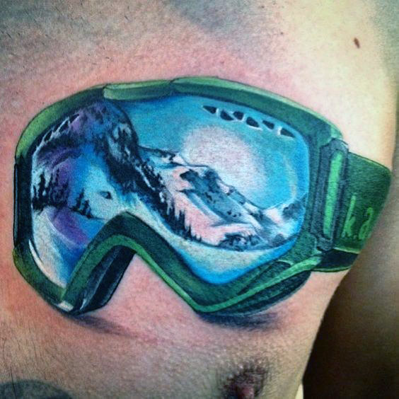 60 Skifahren Tattoos für Männer - eine Gondel Lift, um Ideen zu entwerfen  
