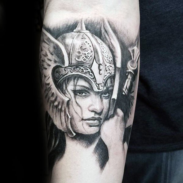 60 Valkyrie Tattoo Designs für Männer - nordischen Mythologie Tinte Ideen  