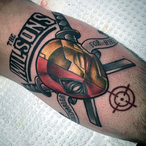 70 Deadpool Tattoo Designs für Männer - Superhelden-Tinte Ideen  
