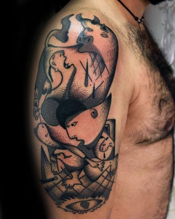 60 Pablo Picasso Tattoos für Männer - künstlerische Design-Ideen  