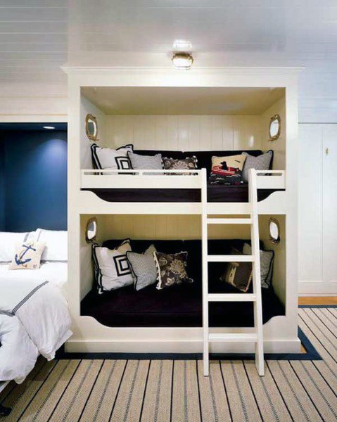 Top 70 besten Etagenbett Ideen - platzsparende Schlafzimmer-Designs  