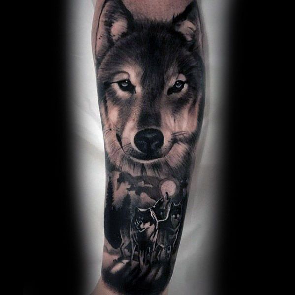 60 Sick Wolf Tattoo Designs für Männer - Manly Ink Ideen  