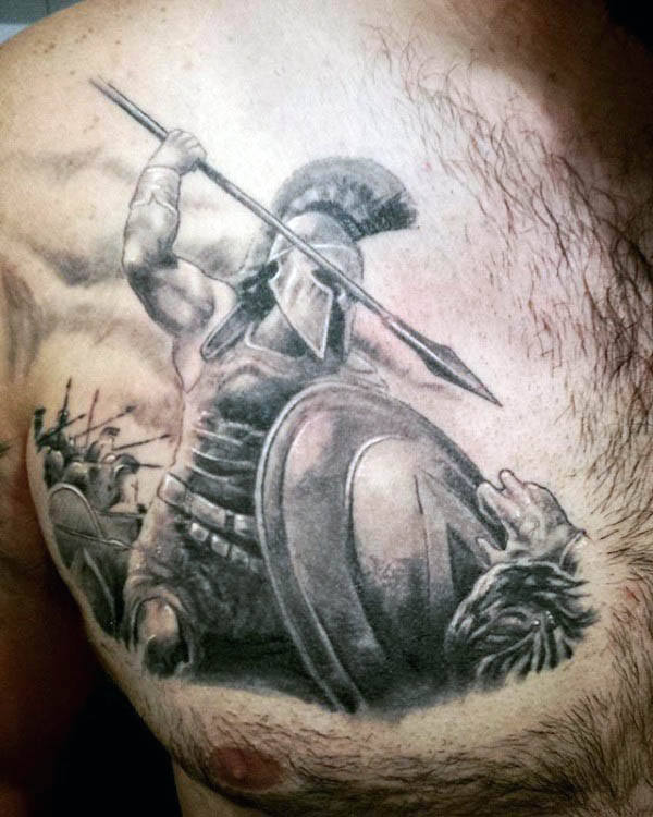 50 Speer Tattoo Designs für Männer - Sharp Warrior Emblem Ideen  