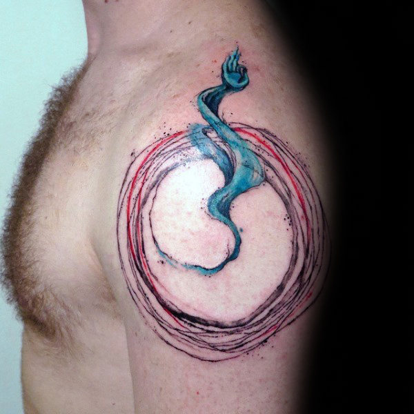 90 Circle Tattoo Designs für Männer - Circular Ink Ideen  