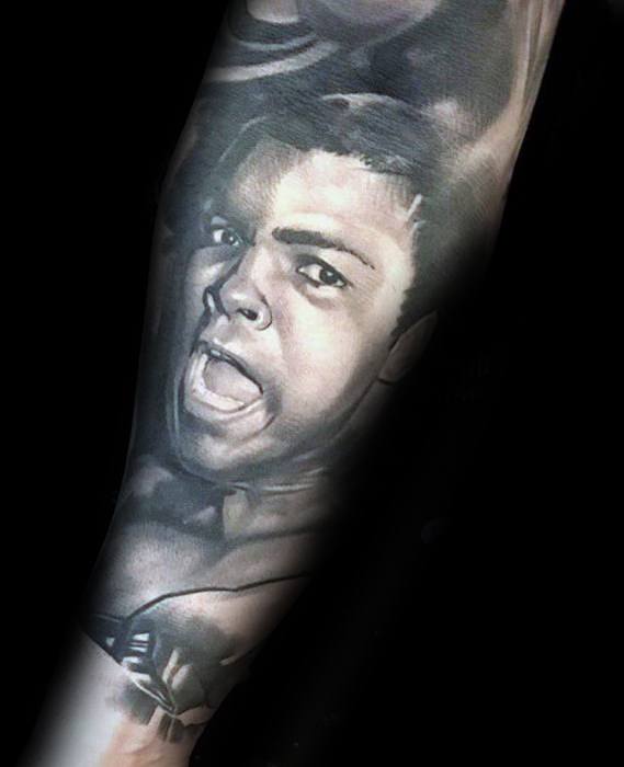 50 Muhammad Ali Tattoo Designs für Männer - Boxing Champion Ink Ideen  