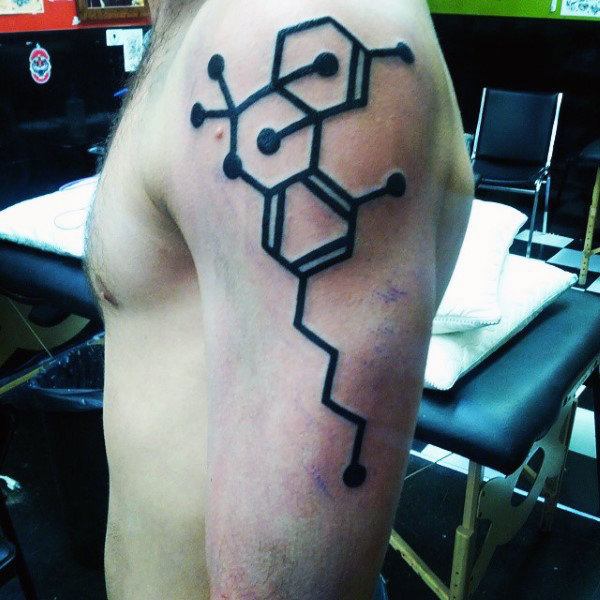 80 Chemie Tattoos für Männer - Physical Science Design-Ideen  