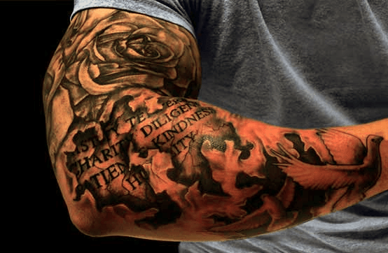 40 Zitat Tattoos für Männer - ein Echo Ausdruck von Worten in Tinte geschrieben  