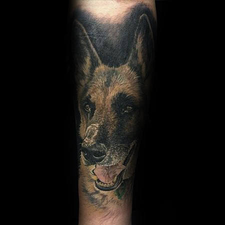 30 Deutscher Schäferhund Tattoo Designs für Männer - Hund Tinte Ideen  