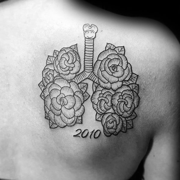 40 Lung Tattoo Designs für Männer - Organ Ink Ideas  