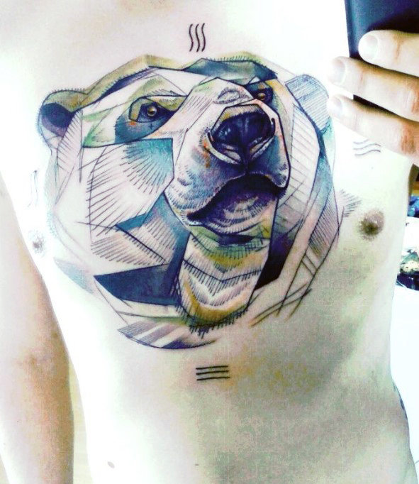 60 Eisbär Tattoo Designs für Männer - Arctic Ink Ideen  