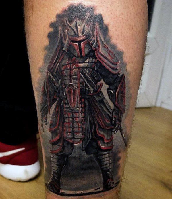 40 Mandalorian Tattoo Designs für Männer - Star Wars Ink Ideen  