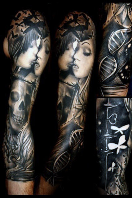 50 Leben Tod Tattoo Designs für Männer - Masculine Ink Ideen  